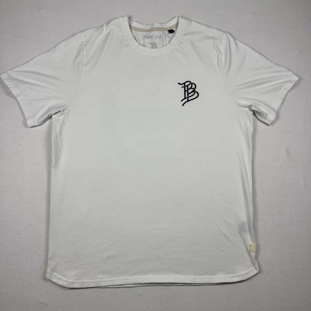 Branded Bills BB Logo Cortaro Tee Size L White Short Sleeve T-Shirt